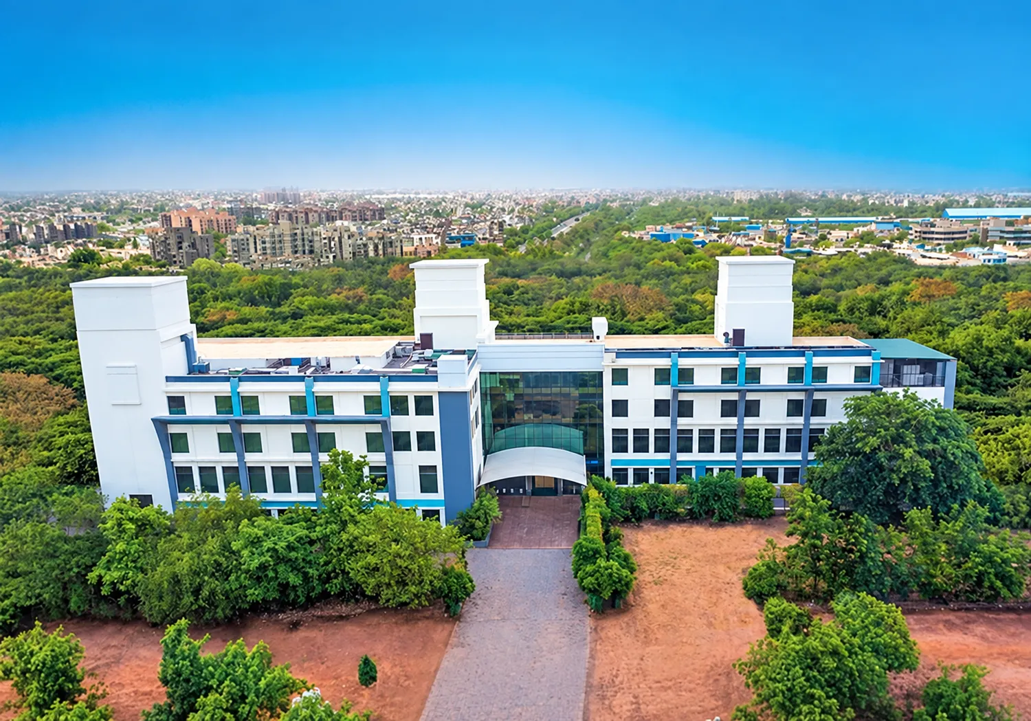Hospital building in India